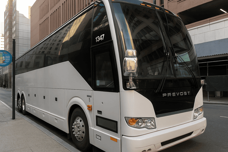 a Manchester Coach Bus Service coach bus