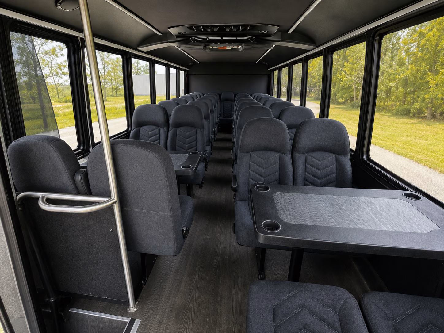 manchester 20 passenger minibus interior