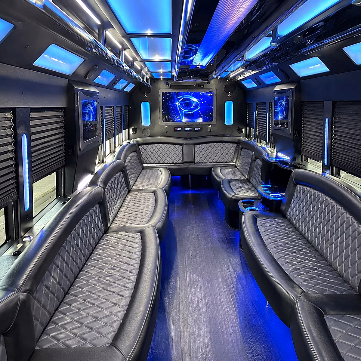 manchester party bus interior
