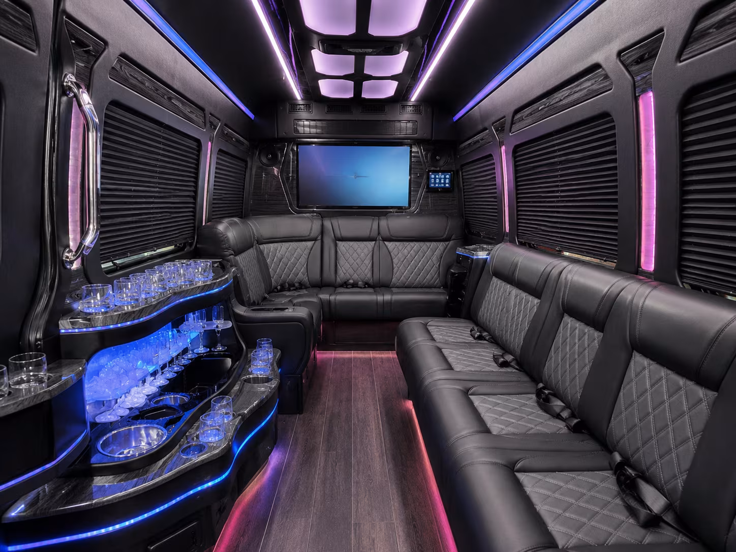 manchester sprinter limousine interior